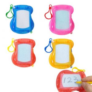 WUSJCOF 4 Pcs Mini Ardoise Magique Porte-clés, Cadeaux d'Anniversaire Enfant, Jouets Éducatifs Créatifs, Prix Tombola, Petites Surprises pour Enfants (NAROU DUTEN, neuf)