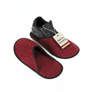 Pantoufles de mus&eacute;e Pantoffelmann sans semelle ABS | Taille 36-40 | Pantoufles en feutre pour artisans et visiteurs | Prot&egrave;gent salet&eacute; et rayures | Chaussons lavables invit&eacute;s (Der Pantoffelmann, neuf)