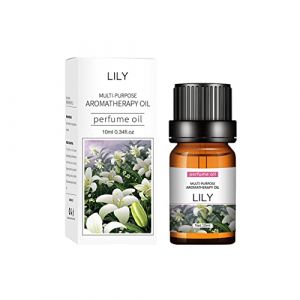 Huile Essentielle de Lys 2X10ML, Huile Essentielle Aromathérapie 100% Pure & Naturelle pour Diffuseur, Humidificateur, Huile de Lys Qualité, pour Massage, SPA, Bain, Sommeil (LASX, neuf)
