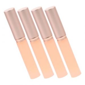 EPIGEIST 4 pi&egrave;ces Pinceaux L&egrave;vres Silicone avec Capuchon Applicateurs Portables pour Gloss L&egrave;vres Outils de Maquillage Multifonctions pour Femmes Lot de Rose (Laimmde, neuf)