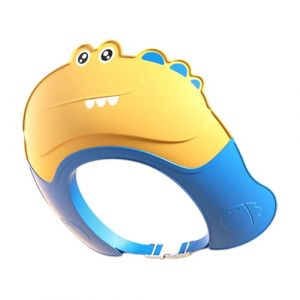 Visière de bain pour bébé, bonnet de pour bébé et enfant | Visière de bain douce et réglable,Bouclier de dessin animé de Protection de shampooing sûr, chapeau de bain à visière douce avec Prote (ruist-eu, neuf)