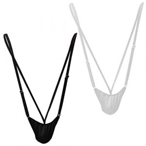 VemeFufu Homme Sexy String Tanga Masculine Slips Thong Maillot de Bain Tenue Lingerie Cadeau Secret Anniversaire Noël G-String sous-Vêtements pour Hommes (VemeFufu FR, neuf)