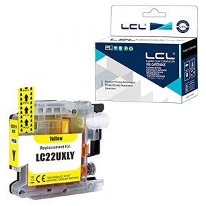 LCL Cartouche d'encre Compatible LC22U LC22UY XL High Yield (1 Jaune) Remplacement pour Brother DCP-J785DW MFC-J985DW (Great Office, neuf)