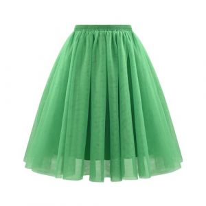NaLatia Jupe en Tulle Femme Jupes Longue Tulle Midi Jupe Taille Haute Pliss&eacute; Elastique Taille Jupe Tutu Bouffante Adulte Jupon Long Mariage Jupes Tulles Deguisement Tutu de Danse (GUnakd, neuf)