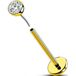 OUFER Body Piercing Labret Piercing Jewellery Tragus Conch Stud de l&egrave;vre en titane 20g sans fil 5/6/8/10/12 mm pour labret h&eacute;lix nez trgus conque lobe Helix Lip Piercings (OUFER Body Piercing, neuf)