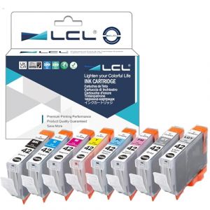 LCL Cartouche d'encre Compatible CLI-42 CLI42(8-Pack BK C M Y PC PM GY LGY) Remplacement pour Canon PIXMA Pro-100 (Great Office, neuf)