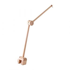 FLCPJGV Support de Lit Bébé en Bois Naturel, Mobile Musical pour Berceau, Support arqué (LYangHH, neuf)