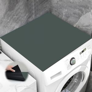 Housse Machine a Laver 60×60 cm, Housse de Protection Dessus Machine à Laver Découpable pour Machine à Laver Ou Sèche-Linge, Housse de Machine à Laver Vert (CEANNA, neuf)
