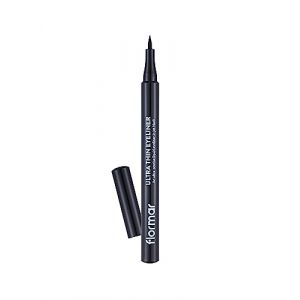 Flormar Ultra Thin Eyeliner - Crayon yeux noir waterproof longue tenue avec pointe feutre ultra pr&eacute;cise - couleur intense noire, s&eacute;chage rapide & maquillage pour les yeux sans bavures (Flormar Cosmetics GmbH, neuf)