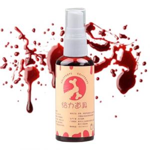 Faux Sang - Halloween Prank Prop - Plasma De Vampire R&eacute;aliste Pour Le Cosplay, Le Maquillage Zombie, Les Effets De Sc&egrave;ne - Bouteille De Compression Avec Une Pour Les F&ecirc;tes En Costume, Le Cin&eacute;ma, (yinxuer, neuf)