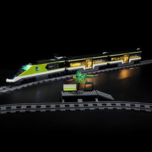 BRIKSMAX Kit d’éclairage à led pour LEGO City Le train de voyageurs express - Compatible with Lego 60337 Blocs de construction Modèle- Pas inclure l’ensemble Lego (SuSenGo Toys, neuf)