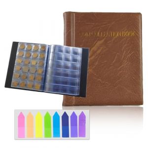 Album de Rangement pour Pi&egrave;ces de Monnaie &ndash; Classeur de Monnaie Polyvalent, D&eacute;tenteur de Pi&egrave;ces d'Euros, Rouleau de Pi&egrave;ces de Monnaie, Livre de Collection de Pi&egrave;ces de Monnaie (DBGH, neuf)