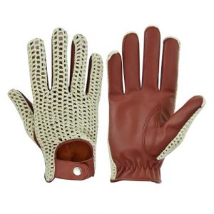 COLOURLINX Gants de conduite en cuir v&eacute;ritable pour homme et adulte - En cuir v&eacute;ritable souple - Crochet d'&eacute;t&eacute; - Style anglais classique - Pour fauteuil roulant - Pour f&ecirc;te formelle (ColourLinx, neuf)