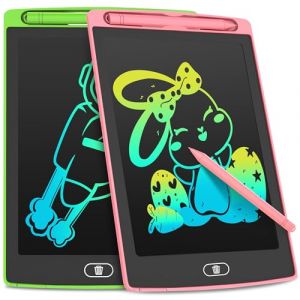 Tablette Enfant de 8,5 Pouces, Lot 2 Ardoise Magique pour Enfants, LCD tableau magique, Gribouillages Color&eacute;s, Cadeaux pour les Filles de 3 &agrave; 8 ans, Gar&ccedil;ons (LEYAOYAO FR, neuf)