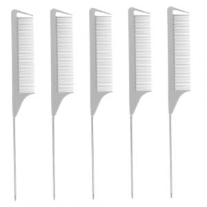 FOMIYES Lot De 5 Peignes De Teinture Pour Cheveux Peignes À Queue De Rat Peignes De Séparation Peignes De Coupe Pour Coiffeur Peigne Pour Femme Peigne À Effiler Peigne De Couleur (Family&Personal, neuf)