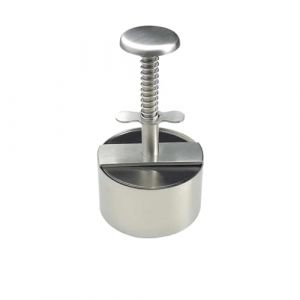 Presse Steak Haché Presse à hamburgers en acier inoxydable 304, en acier inoxydable 304, for hamburgers de porc et de bœuf, moule à pression manuel for gril, outil for viande(Diameter 8cm) (JINHENGGS, neuf)