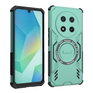 PEIYE Coque pour Honor Magic 7 Lite/Honor X9c - &Eacute;tui Antichoc en Bords Silicone et Panneau Arri&egrave;re PC, Housse avec Anneau Magn&eacute;tique Int&eacute;gr&eacute; - Vert (Zanwon, neuf)