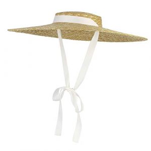 HNGM Chapeau Paille Chapeau d'&eacute;t&eacute; f&eacute;minin Nouveau Chapeau de Paille de Grand Bord Femme Chapeau de Plage Chapeau Plat Chapeau de Chapeau de Paille Chapeau de Paille Chapeau d'&eacute;t&eacute; Femmes (Ding Bo, neuf)