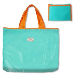 Long Keeper Sac de Courses Pliable Pochette Grand Sacs &agrave; Provisions R&eacute;utilisables Shopping Bag Pochette avec Cordon Sac d'&Eacute;picerie Lavable pour Shopping Voyage (Lac Bleu) (LongKeeper, neuf)