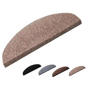 Marchettes d'escalier adh&eacute;sives | Confort & s&eacute;curit&eacute; | quantit&eacute;, Couleur et Dimensions au Choix | Installation Facile et Rapide | MadeInNature&reg; (Beige, 18 marchettes) (cit&eacute; de la d&eacute;co, neuf)