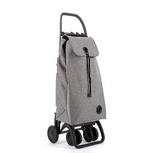 Chariot de Course Rolser I-Max Tweed 4 Roues 2 Pivotantes Pliante - Gris (ROLSER, neuf)
