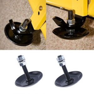 FACAIIO Patins &agrave; lame de chasse-neige robustes en acier tremp&eacute; avec rev&ecirc;tement r&eacute;sistant &agrave; la rouille, compatibles avec la plupart des chasse-neige standard, mat&eacute;riel inclus, noir (Bealove-eu, neuf)