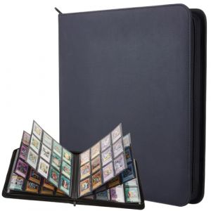 Lictin Classeur Cartes, Classeur de Cartes de Grande Capacit&eacute;, Pochette de Cartes avec Fermeture &Eacute;clair, Album de Cartes de 24 Pages et 576 Pochettes (LinyanRrsai, neuf)