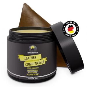 Leather Ranch Baume Cuir 3-en-1: Revitalisant + Assouplissant + Imperméabilisant – 250ml – À la Cire d'abeille & Noix de Coco – Entretien Cuir Voiture, Meuble, Vêtement, Chaussure (Vivere GmbH, neuf)