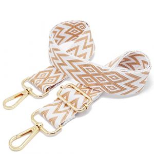 Bandouliere pour Sac a Main Sangle Sac Bandoulière Femmes Réglable Remplacement Bag Purse Straps D01 3.8cm/Gold (Kocris Casa EU, neuf)