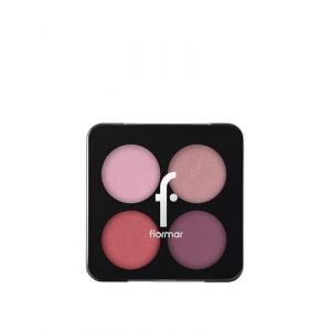 Flormar Palette de Fards &agrave; Paupi&egrave;res &ndash; 4 Teintes Roses et Mauves, Finitions Mates & Scintillantes &ndash; Texture Velout&eacute;e, Haute Pigmentation, Longue Tenue, Facile &agrave; Estomper, 001 Rising Star (Flormar Cosmetics GmbH, neuf)