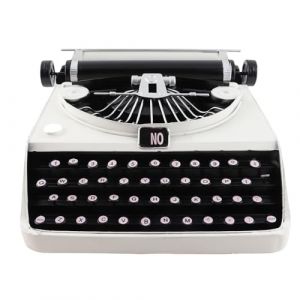 TOPINCN Modèle de Machine à écrire Vintage, Décoration Rétro Faite à la Main, Machine à écrire Artisanale pour la Maison, Le Bureau, Jouet Anti-Stress avec Polissage Manuel, Excellent (Goolilyuker, neuf)
