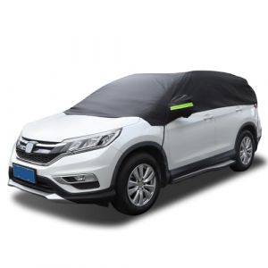 Demi Housse de Voiture Ninonly Universel Tissu Oxford 210D Demi Housse Protection SUV Imperm&eacute;able Housse Voiture Exterieur pour Auto SUV Voiture Anti Givre, Argent(Up to 4.5-5.5M) (Ninonly uk, neuf)