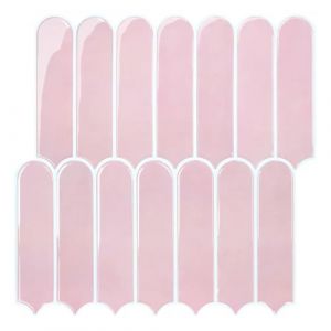 COMSTICKC Plus &eacute;pais Credence Adh&eacute;sif pour Cuisine Salle de Bain, 10 Pi&egrave;ces, Rose Carrelage Adhesif Mural, Carrelage Autocollant M&eacute;tro, imperm&eacute;able, 30,5x30,5cm (Comstickc, neuf)
