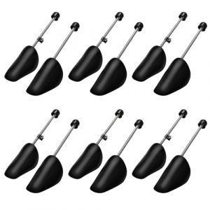 OulQinyhome Lot de 6 Paires Embauchoirs en Plastique - Embauchoir Chaussures Homme - Transparent Shoe Stretcher - Embauchoirs à Chaussures Réglable avec Ressort Spirale - Taille 38 À 47 (noir) (NITAVARIA RESOURCE S.R.L., neuf)