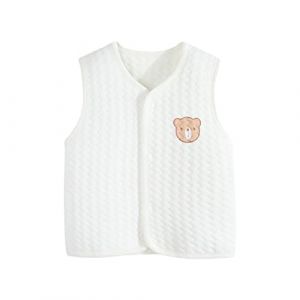 Generisch Pull Enfants Sweatshirt Enfant B&eacute;b&eacute; Gar&ccedil;on Hiver Manteau Sans Manches Outwear Chaud Manteau Gilet Veste, Blanc., 6-12 mois (⭐⭐⭐⭐⭐Five Love⭐⭐⭐⭐⭐, neuf)