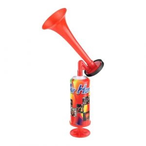 Corne de Brume Supporter Manuelle, Corne de Sécurité du Bateau, Corne à Air Portable, Mini Pompe à Main Air Corne, Klaxon à Air Portable, Trompette de Stade, pour Stade Fête événements Sportifs, Rouge (RONGhouse, neuf)