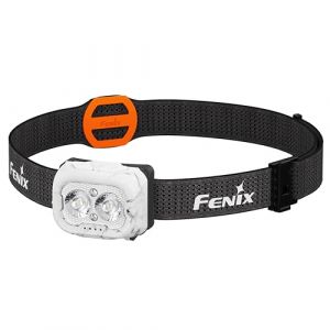 FENIX HL18R-T V2.0 Lampe frontale rechargeable pour trail/ext&eacute;rieur | 800 lumens | 125 m | 160 heures maximum | Double faisceau primaire &ndash; Blanc froid et chaud | Faisceau rouge 5 lm | Bandeau Sport (SurvieWorld, neuf)