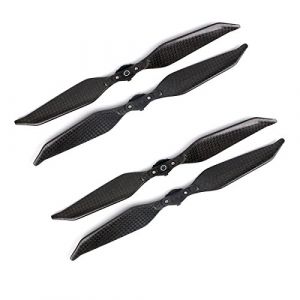 Deux paires d'h&eacute;lices en fibres de carbone &agrave; d&eacute;ploiement rapide et &agrave; faible bruit 8331F pour DJI MAVIC PRO et Platinum. (JXE, neuf)