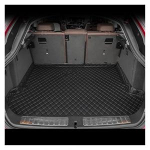 Tapis Coffre Voiture pour Peugeot 5008 7 Places 2017-2025 Tapis De Coffre 3D Personnalis&eacute; Accessoires De Voiture D&eacute;coration Int&eacute;rieure Tapis Coffre sur Mesure(Black-Black) (CHIWANLIANGPI-EU, neuf)