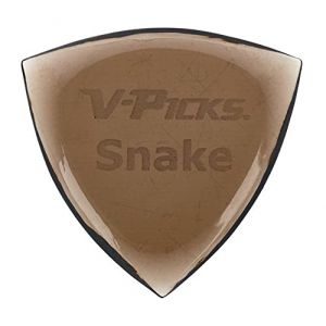 V-Picks™ »SNAKE POINTED - GUITAR PICK« Médiators pour guitare - 4.0mm - Couleur: Smokey Mountain (Coloretta, neuf)