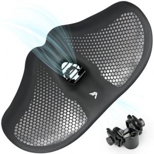 KOOOGEAR Selle de vélo surdimensionnée pour homme et femme, confortable, extra large, respirante, ergonomique, siège de rechange universel pour VTT, vélo de ville, vélo d'appartement (noir) (kuishi eu, neuf)