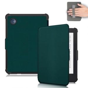 Vakarey Ultra Fine Automatique Veille/R&eacute;veil Housse Coque pour Kobo Clara Colour/Kobo Clara 2E/Kobo Clara BW &Eacute;tui avec Dragonne,Vert (Meiyiheng UK, neuf)
