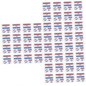 Gogogmee 75 Feuilles Tatouage Drapeau National Autocollant De Décoration Artistique Autocollant De Visage De Sport Tatouage De Compétitions Internationales Autocollant Pour Les Femmes Pays (Kolding Luo, neuf)