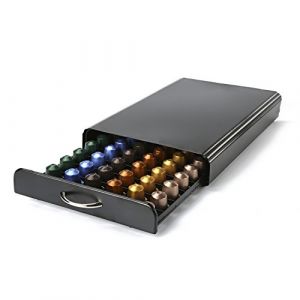 HiveNets Nespresso Porte Capsule de Caf&eacute; Pod Support de Tiroir de Rangement en M&eacute;tal pour 60 Pcs (HTeShop, neuf)