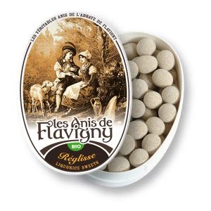 Les Anis de Flavigny - Bonbons à l'anis vert arôme réglisse 50g - Vendu par unité (Les Trois Mousquetaires, neuf)