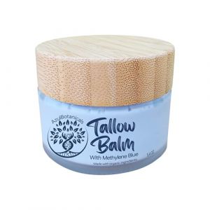 Baume au suif de bœuf fouetté naturel infusé au bleu de méthylène pour une peau saine, anti-rides, hydratant pour le corps variants (Methylene Blue, 100g) (AzulBotanicals, neuf)