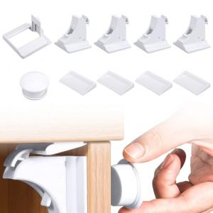 Yistoi Serrure Magnetique, Bloque Tiroir Securite Enfant, S&eacute;curit&eacute; Placard Enfant, Facile &agrave; Installer, Invisible &agrave; Utiliser, Convient aux Armoires, aux Tiroirs et &agrave; D'autres Sc&eacute;narios (YIDINGHAO, neuf)