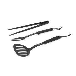 Cadac BBQ Set of 3 - Plastique - Pinces et spatules - Accessoires pour grillades - Noir - Barbecue (CADAC | Dometic, neuf)