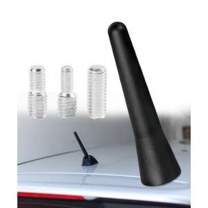 Xibao Antenne Voiture,Antenne Voiture Courte avec Vis M4 M5 M6,Accessoires pour Voitures,FM/AM/Dab Amplificateur Autoradio,Compatible avec la Plupart des Véhicules équipés d'une Antennes Externe (Flywing Auto, neuf)