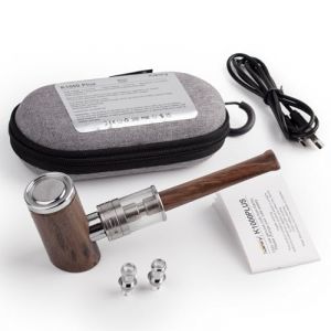 Pipe électronique Kamry K1000 Plus, 1000mAh, 30W, grande vapeur, kit de démarrage pour cigarette électronique, débit d'air réglable, pack E Pipes Vapor Random, sans liquide, sans nicotine (bois) (Kamry Flagship Store, neuf)